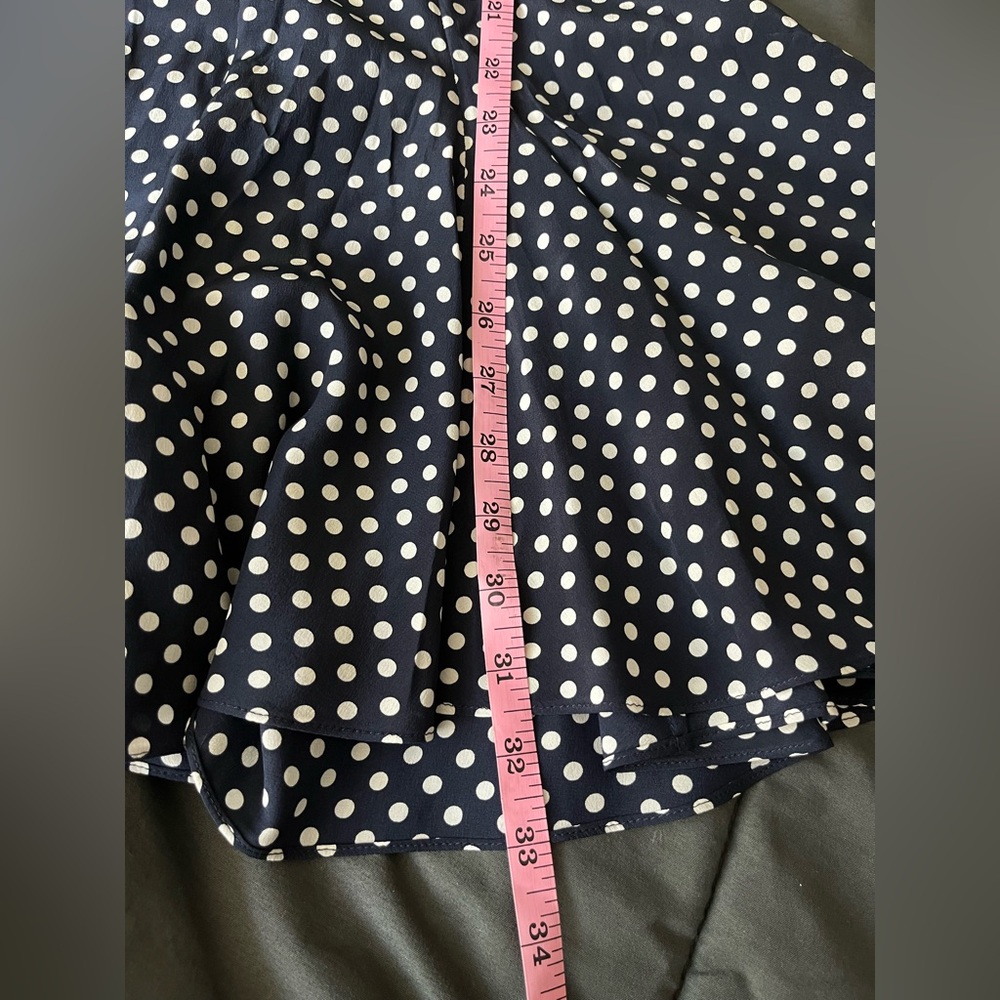 MICHAEL KORS COLLECTION NWT Classic Dot Crepe De Chine Tie-Front Romper size 0 - Picture 15 of 16